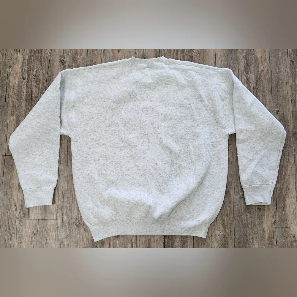 Vintage 90s MIT Fruit of The Loom Crewneck‎ Sweatshirt Men's XL Gray USA Made